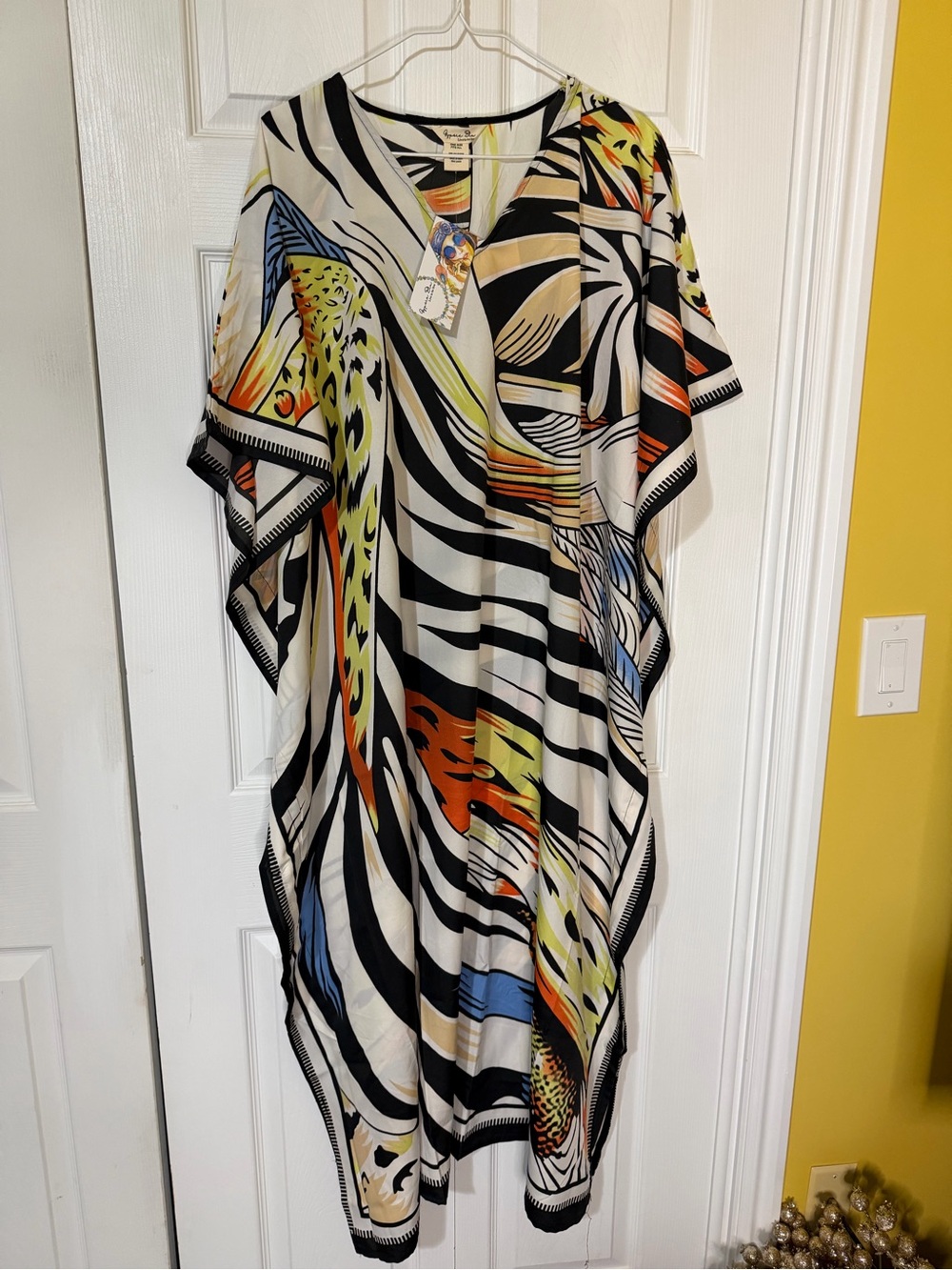 Gypsieblu Zebra & Tropical Kaftan